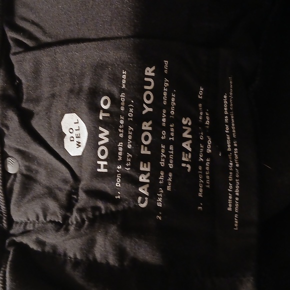 NWT Madewell Plus 10"High Rise "Hold You In Denim Black Skinny Jeans 28W - Picture 6 of 8